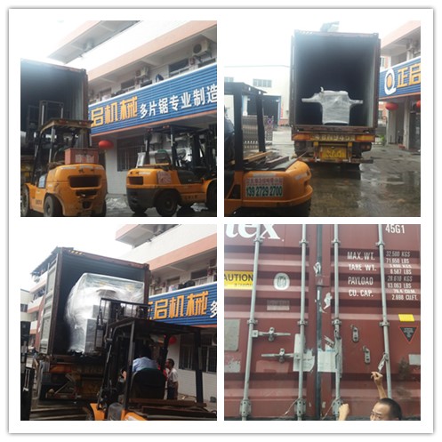 2018年5月發往馬來西亞--全自動原木多片鋸、原木多片鋸、清邊機、磨鋸片機