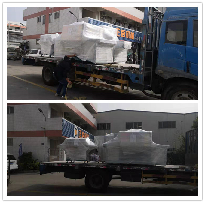 2020年1月發(fā)往廣東省東莞--ZQ300型原木多片鋸、ZQ100型方木多片鋸、ZQ40型清邊機