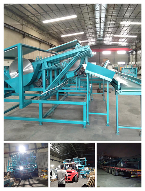 2023年8月24日發(fā)廣東省佛山市高明區(qū)-ZQ200圓木多片斷料鋸、皮帶輸送架、斜坡上料架、圓木堆料架