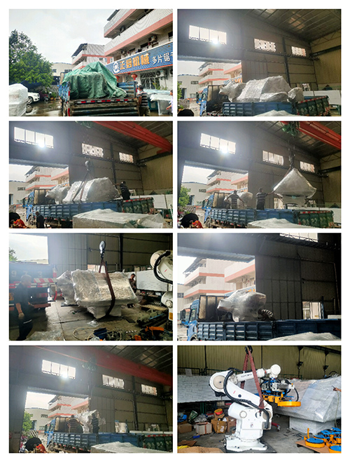 2023年9月7日發(fā)廣東省四會市下茆鎮(zhèn)-全自動釘托盤機(jī)器人、雙面旋轉(zhuǎn)工作臺